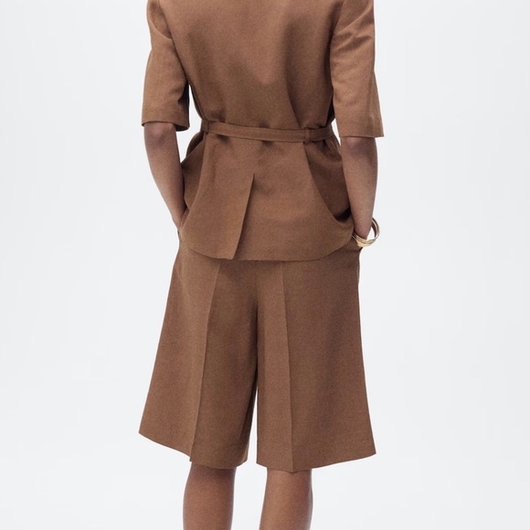 NWT MANGO
Women's Linen-Blend Suit Bermuda Shorts - Picture 3 of 10